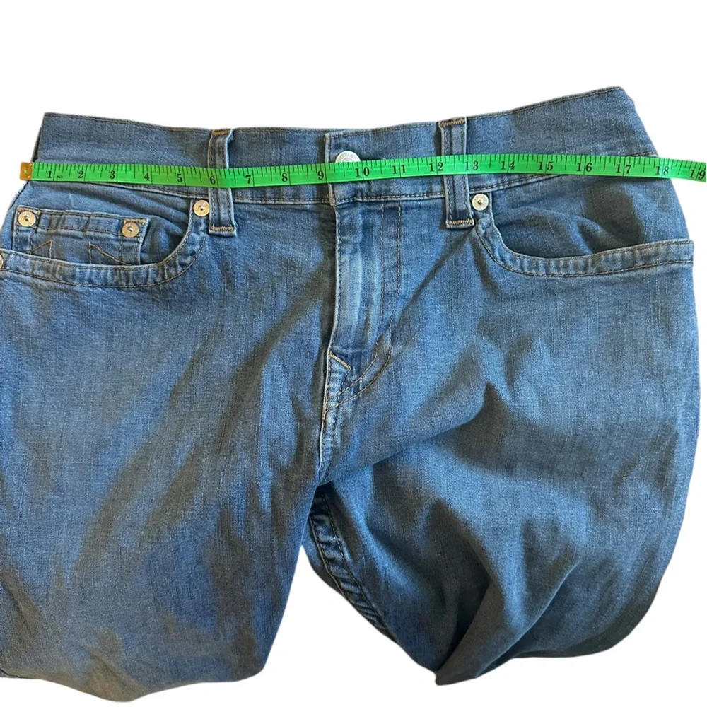 True Religion Ricky Mens Jeans 34x32 Blue Relaxed Straight Cut Pants